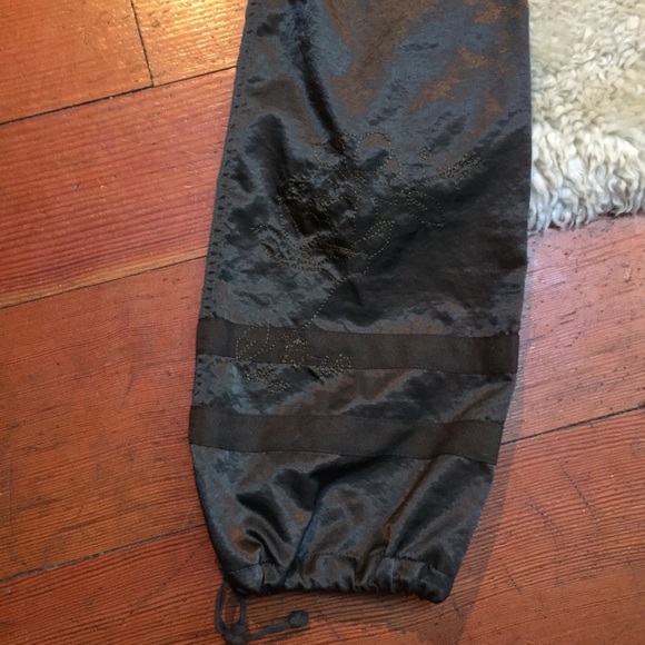 0 Express Silky Olive Trousers - Picture 4 of 5